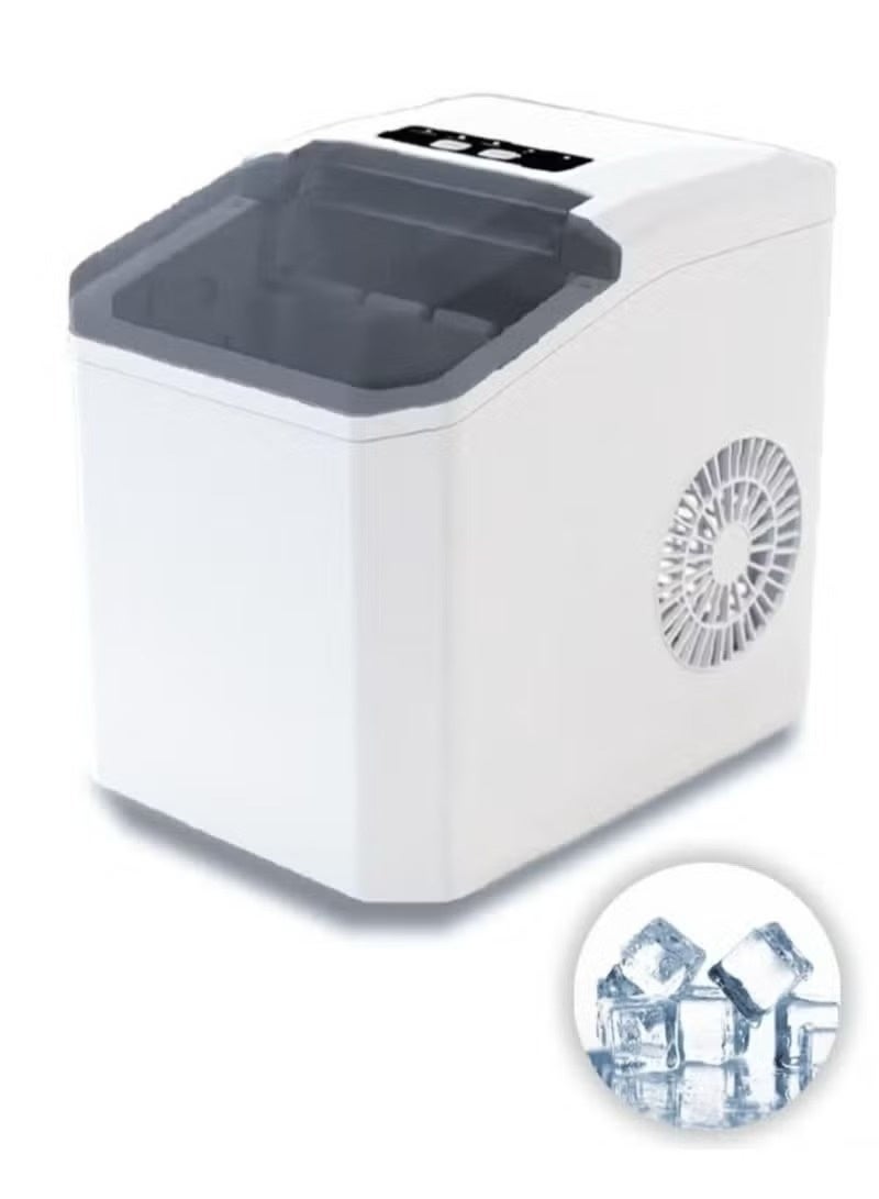 Denx Enjoy fresh ice anytime! Denx DX2051 Ice Maker delivers up to 12kg/day with 9 cubes ready in just 10 minutes. Sleek design and 1.3L water tank. - Image 3