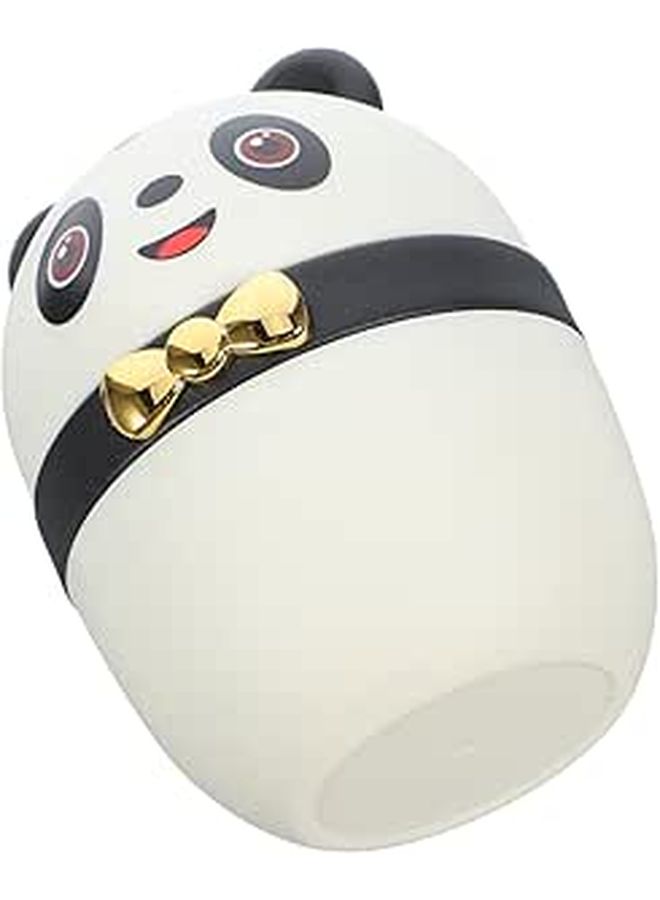 Panda Cartoon Toothpick Holder Pressing Type With Lid Kitchen Dining Portable Household Organizer Black White - Image 1