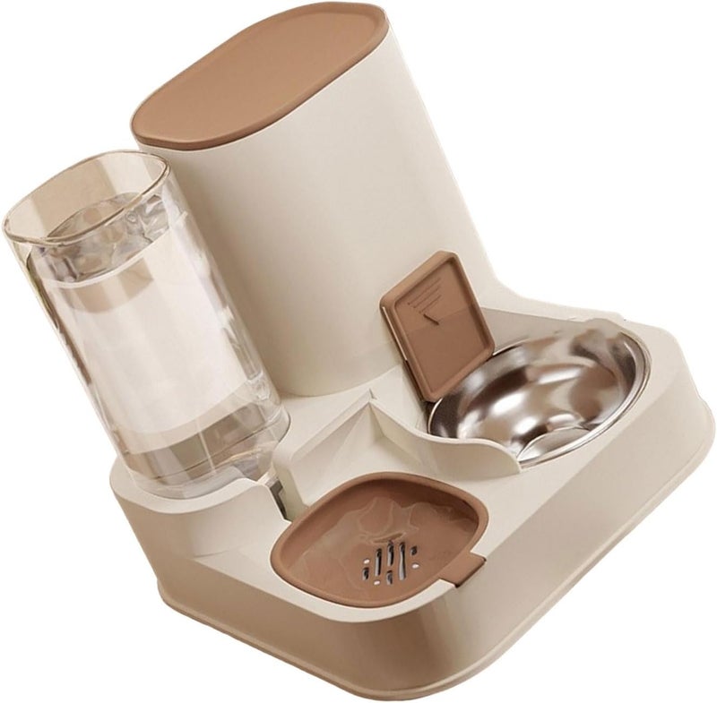 Cats Feeders and Water Dispenser 2 in 1 Pet Automatic Water Dispenser Pet Food Storage for Small Dog Puppy Cats - Image 3