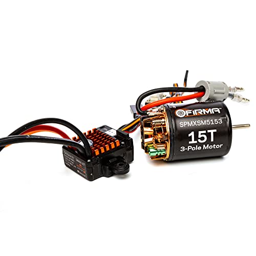 Spektrum Firma 70A Brushed Smart ESC 2S3S IC3 15T Brushed Motor Combo SPMXSEMC10 - Image 1