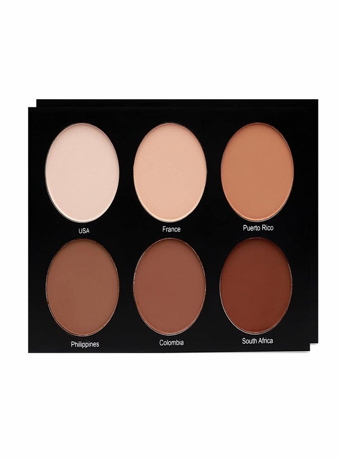 MUBA COSMETICS “Universal” Contour Palette Face Makeup Kit - Contour Powder, Face Palette - Contour Kit with 6 Different Shades - Make Up Palettes for Women - Image 3