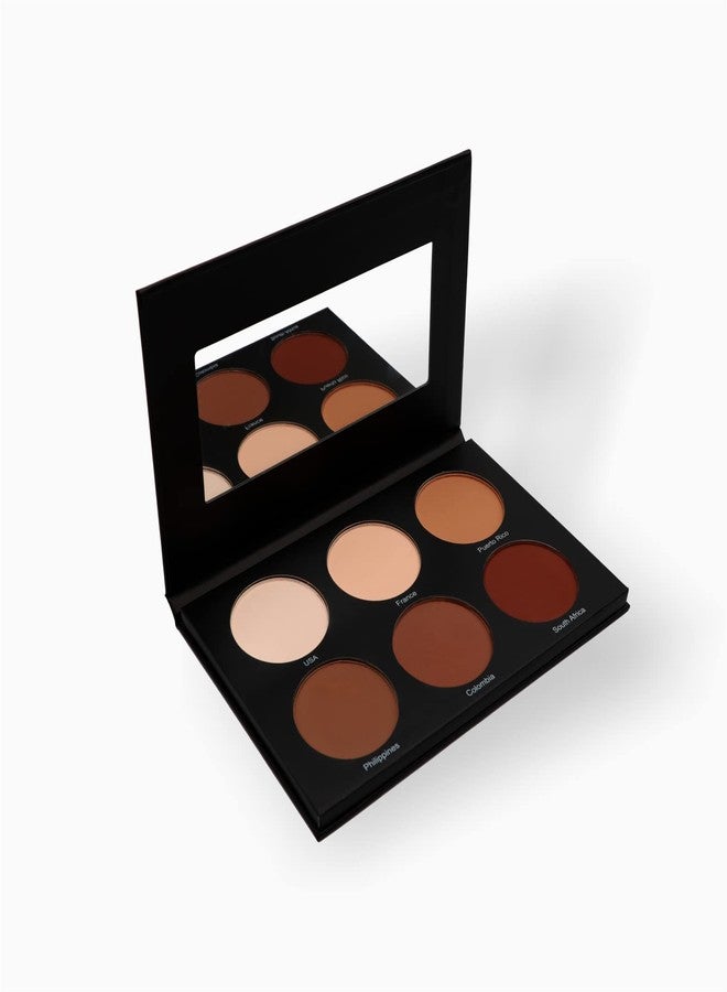 MUBA COSMETICS “Universal” Contour Palette Face Makeup Kit - Contour Powder, Face Palette - Contour Kit with 6 Different Shades - Make Up Palettes for Women - Image 1