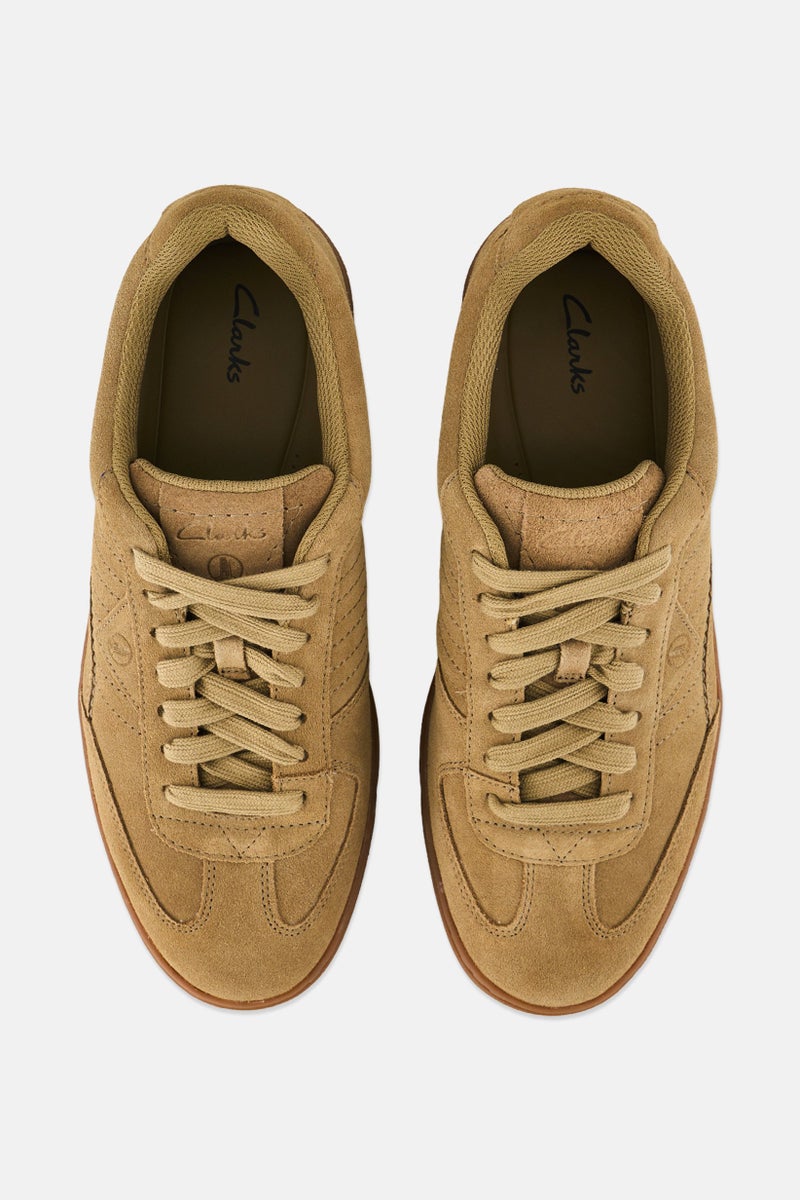 clarks Men Standard CraftRally Ace Lace Up Casual Shoes, Tan - Image 3