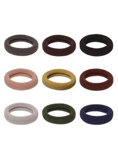 roaiss 18 Dark Elastic Hairbands Soft And Solid Hair Binding Towel, The Hair Loop Is Not Easy To Deform After Being Pulled For A Long Time  - Image 5