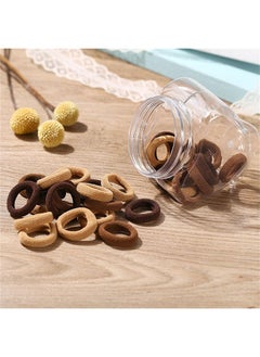 roaiss 18 Dark Elastic Hairbands Soft And Solid Hair Binding Towel, The Hair Loop Is Not Easy To Deform After Being Pulled For A Long Time  - Image 2