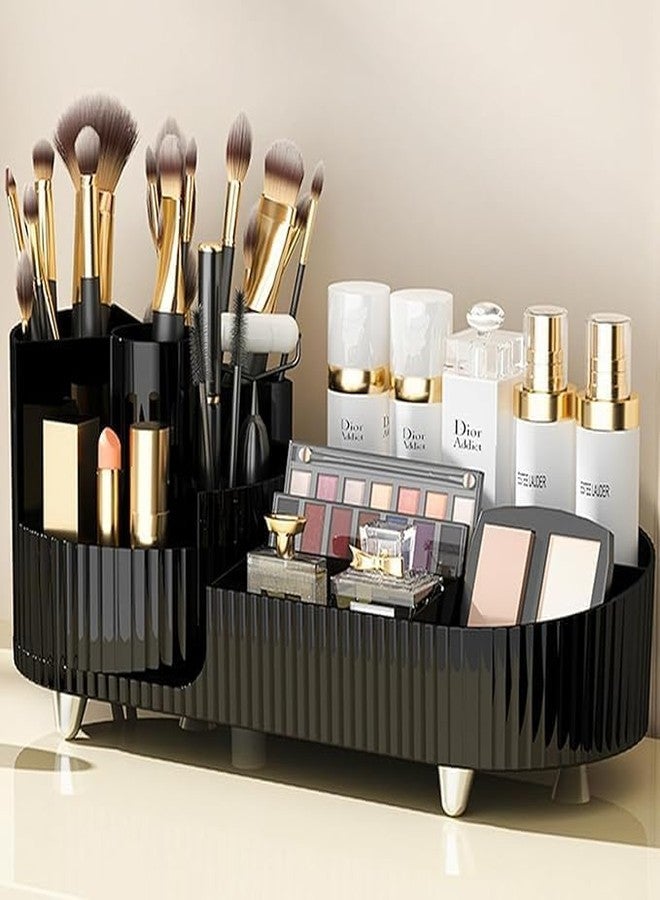 BKM Functional Cosmetic Skin Care Product Organizer Box Rotating Feature Makeup Brush Lipstick jewelry Storage Display Office and Home Desktop Table Stationary Stand - Image 4