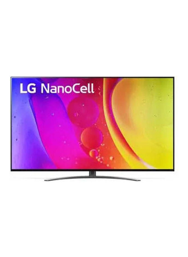 LG 55 Inch Nano Cell TV, NANO84 Series, Cinema Screen Design 4K Active HDR WebOS Smart AI ThinQ Local Dimming 55NANO846QA Black - Image 1