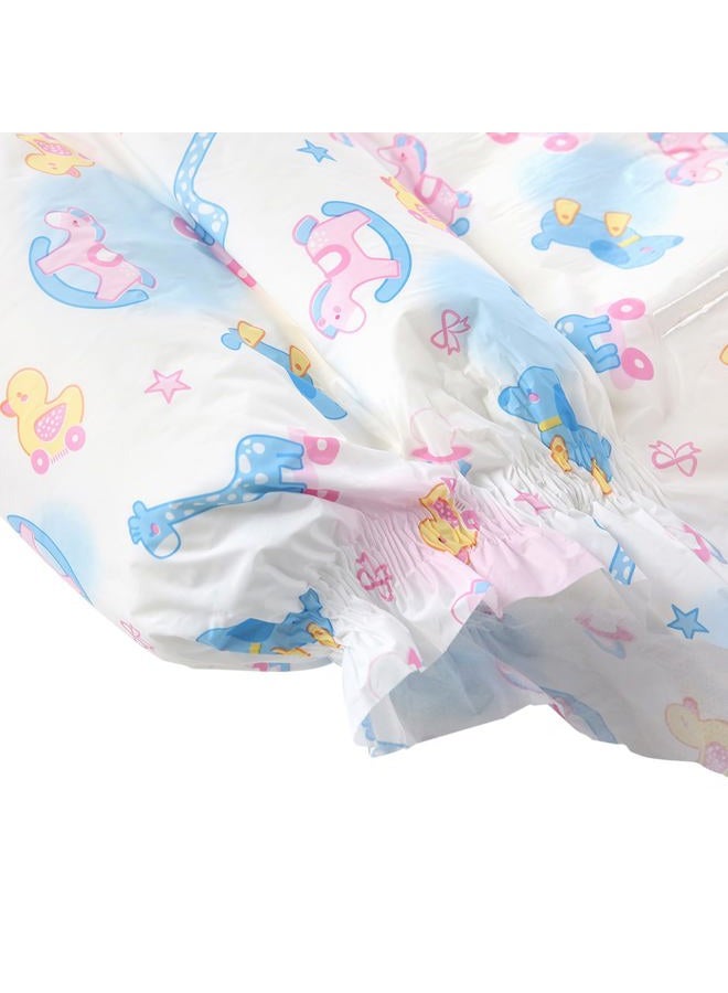 CutiePlusU Adult Diapers 10 Pieces,Rocking Fun Disposable Incontinence Briefs with Tabs for Women and Men, Maximum Overnight Absorbency(Large 37"-47") - Image 5