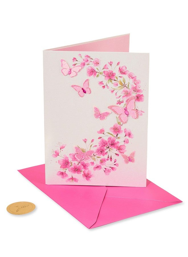 بابيرس بطاقة فارغة لها (الفراشات الوردية اللامعة) - Image 1