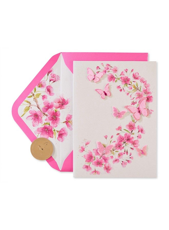 بابيرس بطاقة فارغة لها (الفراشات الوردية اللامعة) - Image 4