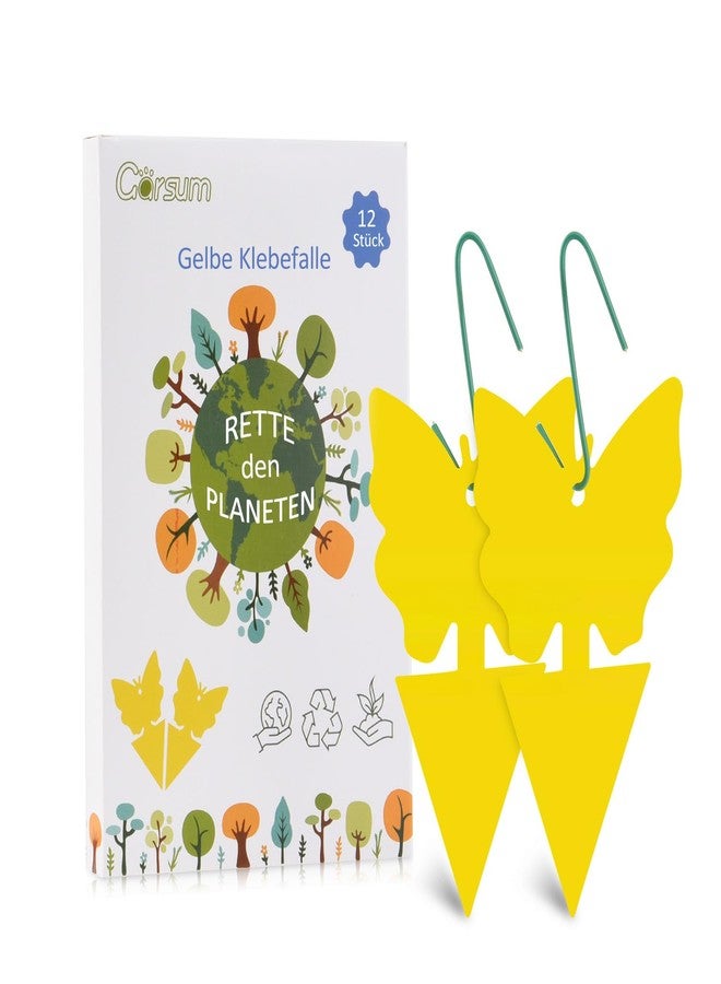 Garsum Gant Traps for Indoors,Fruit Fly Bugs Trap, Yellow Sticky Fungus Knit Killer for Houseplant,Mosquito, Flying Insert, White Flies,18 Pack - Image 1