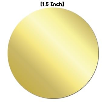 Sehgal Golden Dot Stickers (1.5 inch) Round Dot Sticker Self Adhesive, Gifts, Crafts, and Product Branding (Pack of 100 Sticker) - Image 2