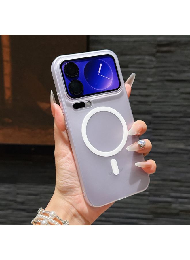 Ice Mist Ultra-thin Magnetic Suction Suitable For Xiaomi 17promax Mobile Phone Case Frosted Semi-transparent Redmi Note15 Anti-fall Hard Case