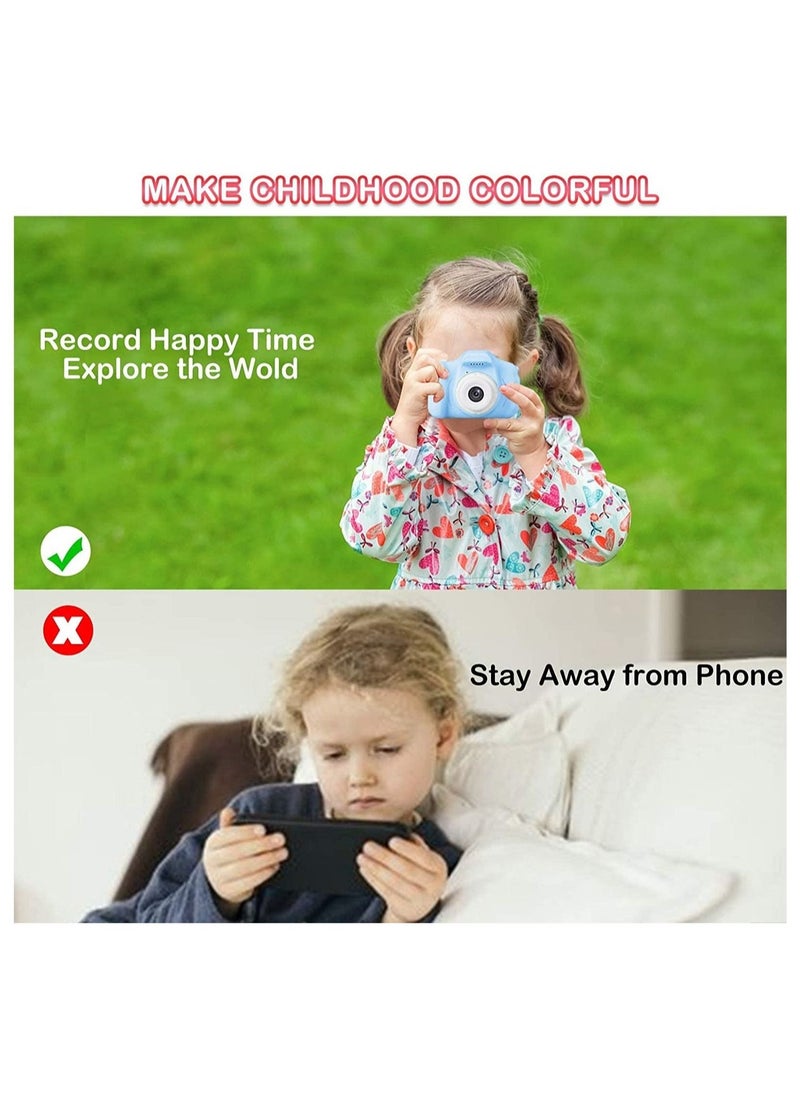 Kids Camera Gifts for 3-8 Year Old Boys Girls,Mini Rechargeable Child Digital Camera Shockproof Video Camcorder Gifts for,8MP HD Video 2 Inch Screenfor Outdoor Play - Image 3