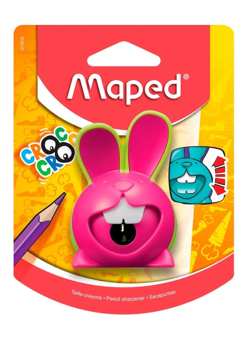 Maped مبراة واحدة من كروك كروك بثقب واحد بألوان متنوعة - Image 1