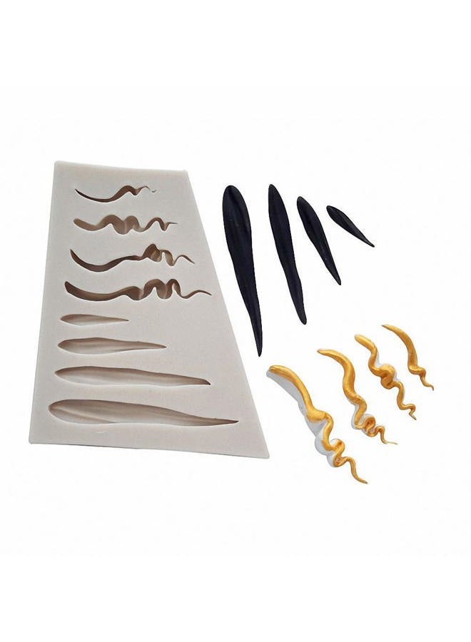 Fewo Girl Doll Hair Silicone Clay Mold Woman Hair Fondant Mould Cake Decorating Tools Gumpaste Polymer Clay Crafting - Image 3