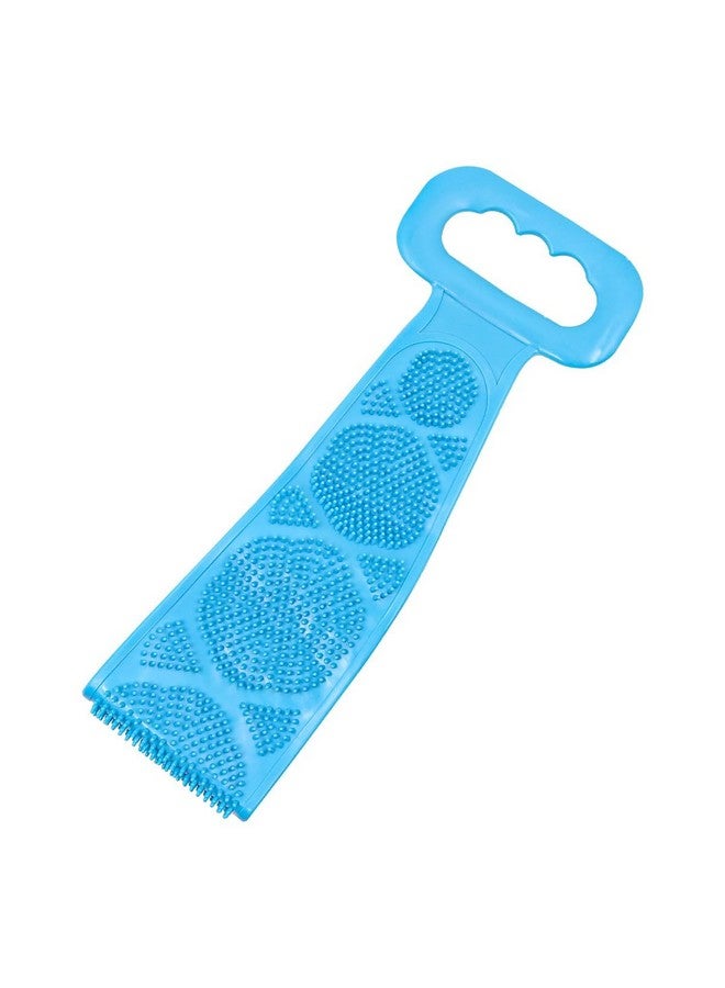 Doville Silicone Back Scrubber Silicone Body Scrubber 23.6 Inches Long Scrubby Buddy Bath Body Brush Exfoliating Body Scrubber with Handle for Men Women Shower Blue - Image 4