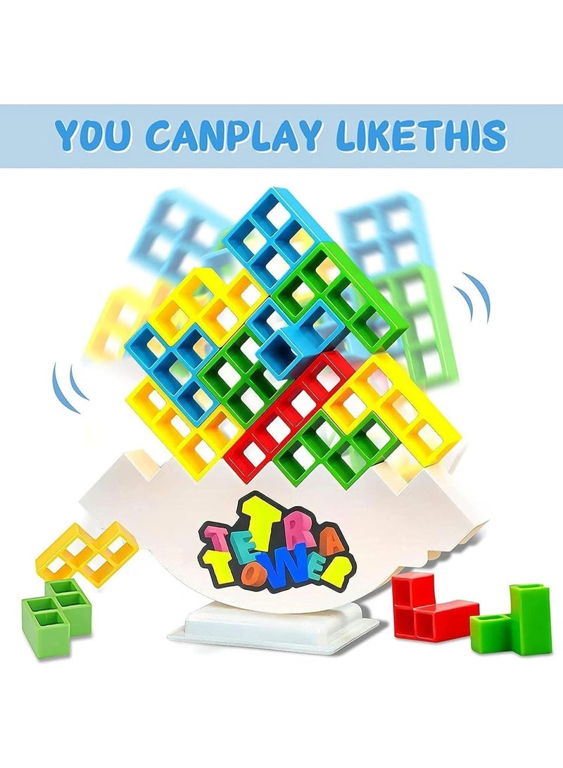 Stacking Blocks Tetris Balance Game - Board Games for Kids & Adults Tetra Tower Balancing Stacking Toys Building Blocks Perfect for Family Games Parties Travel - Image 4