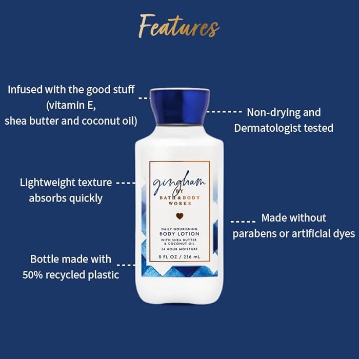 Bath & Body Works Gingham Daily Nourishing Body Lotion - Image 3