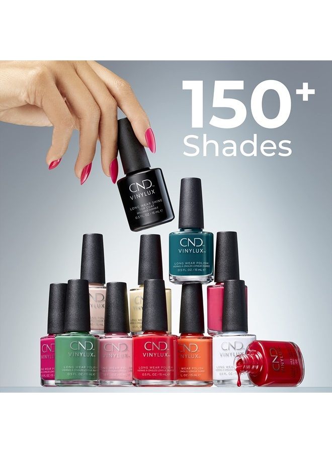 CND Vinylux Longwear Pink Nail Polish, Gel-like Shine & Chip Resistant Color, Romantique #142, 0.5 Fl Oz - Image 4