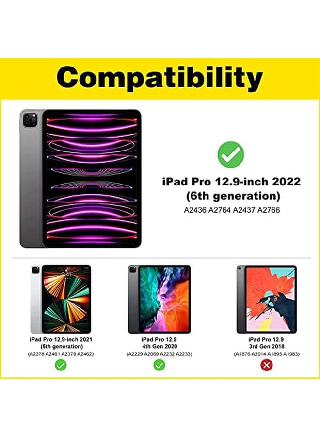 Procases 2+2 Pack Screen Protector For Ipad Pro 12.9 Inch 6Th 5Th 4Th Generation 2022 2021 2020 With Camera Lens Protector Tempered Glass Film Guard For Ipad Pro 12.9" Clear - Image 2