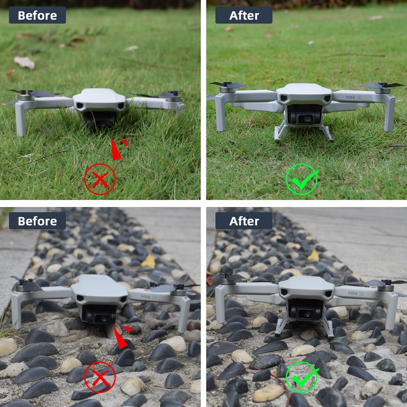 HeiyRC ملحقات تمديد أرجل الهبوط HeiyRC لطائرة DJI Mini 4K / Mini 2 / Mini SE / Mavic Mini القابلة للطي - Image 3