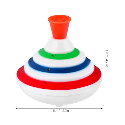 STOBOK Spinning Top Toy with LED and Music Peg-top Hand Spinner Gyro Toy Gift for Kids - Image 2