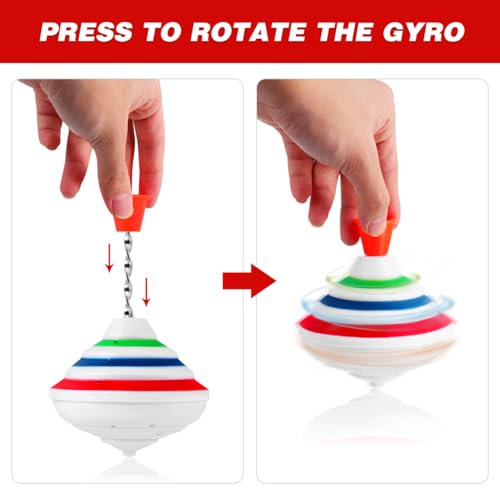STOBOK Spinning Top Toy with LED and Music Peg-top Hand Spinner Gyro Toy Gift for Kids - Image 3