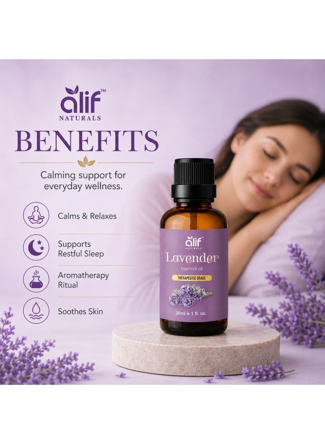 اليف ناتيورلز زيت اللافندر العطري - 30 مل | 100% نقي وطبيعي | زيوت عطرية من الدرجة الممتازة للعلاج بالروائح، والموزعات، والبشرة، والتدليك، والترطيب - Image 3