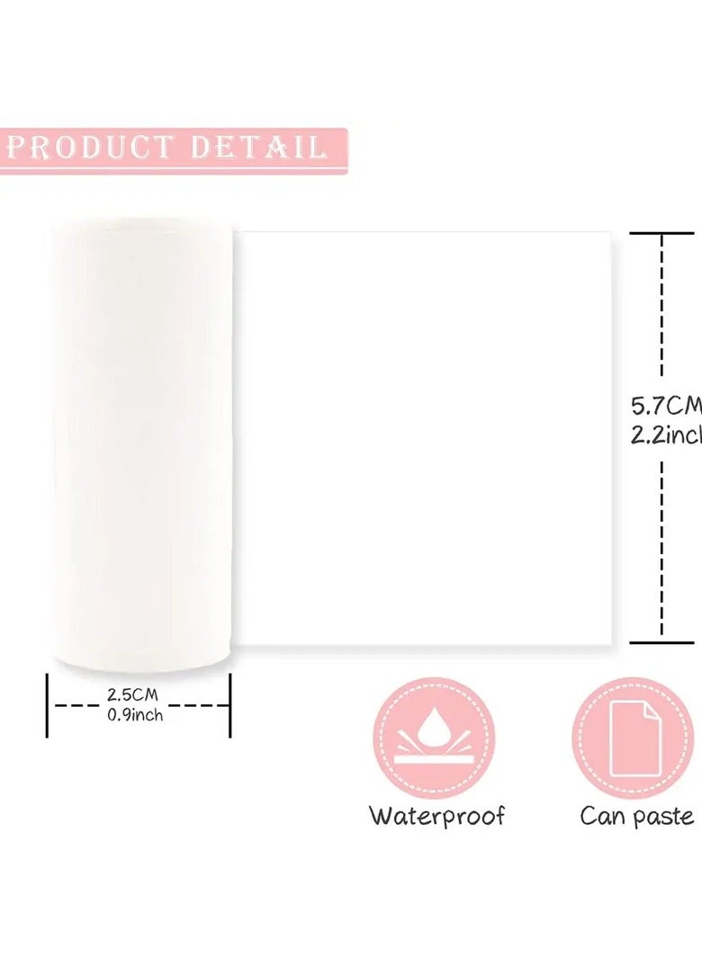 Printer Paper,5 Rolls for Kids Instant Print Camera,HD Printing Thermal Print Paper Set Portable Refill Print Paper - Image 5