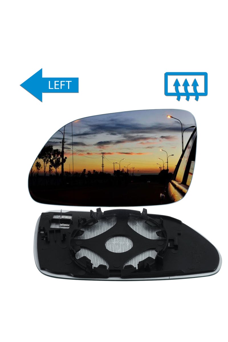 erorex Front Left Side Wing Mirror Glass Heated Convex Upper For VW Polo MK4 9N 2005-09 - Image 1