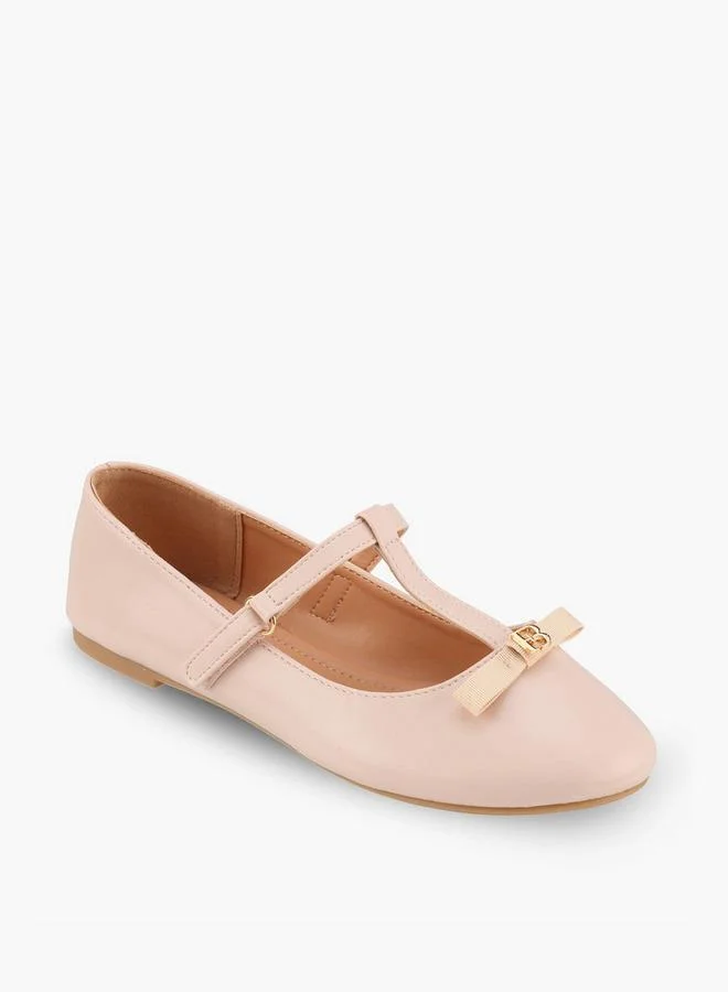 فلورا بيلا من شو إكسبرس Girls Bow Accent Mary Jane Shoes