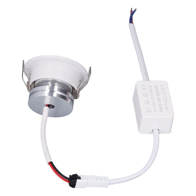 LED Recessed Light Mini Adjustable Angle Aluminium Recessed Ceiling Light White 85‑265V Ordinary Light 4000K - Image 5