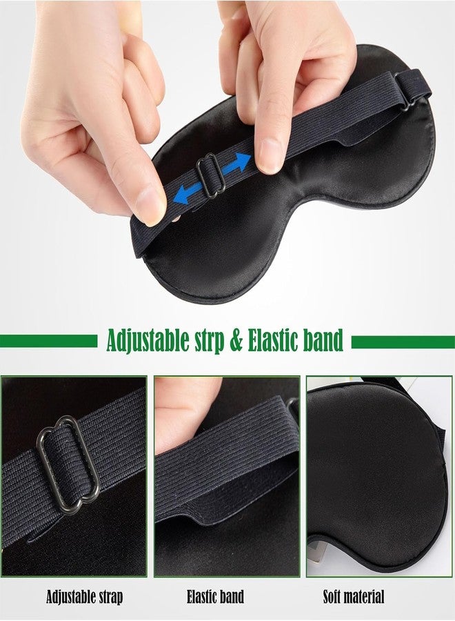 Episkey Premium Velvet Eye Sleep Mask for Men & Women | Soft Eye Mask for Sleeping | Adjustable Strap, 100% Light Blocking | Travel & Relaxation Eye Cover for Deep Sleep (BLCK_VLVT) - Image 5