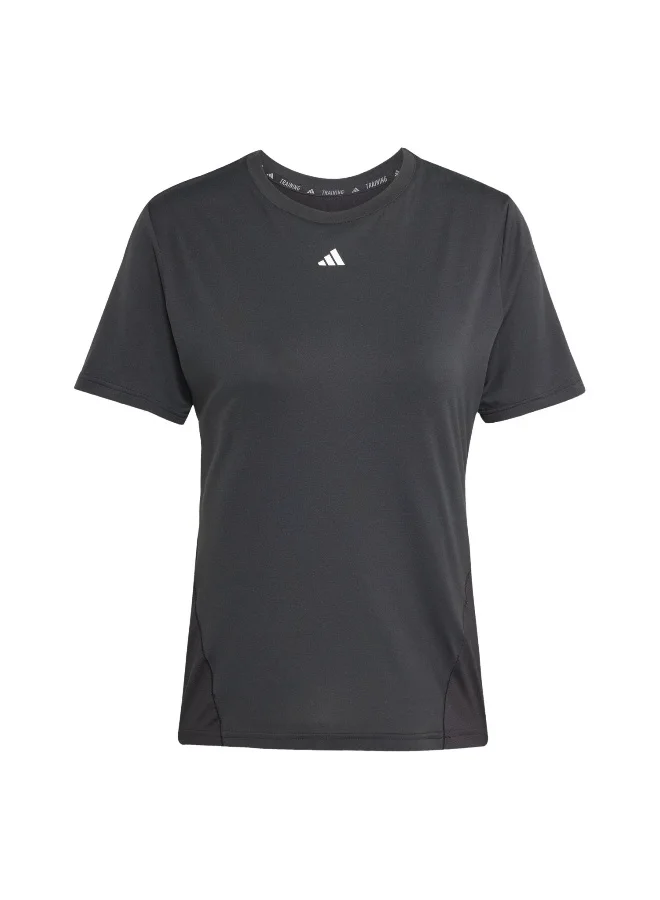 Adidas Adidas Wtr D4T T Black Training T-Shirts For Women XS