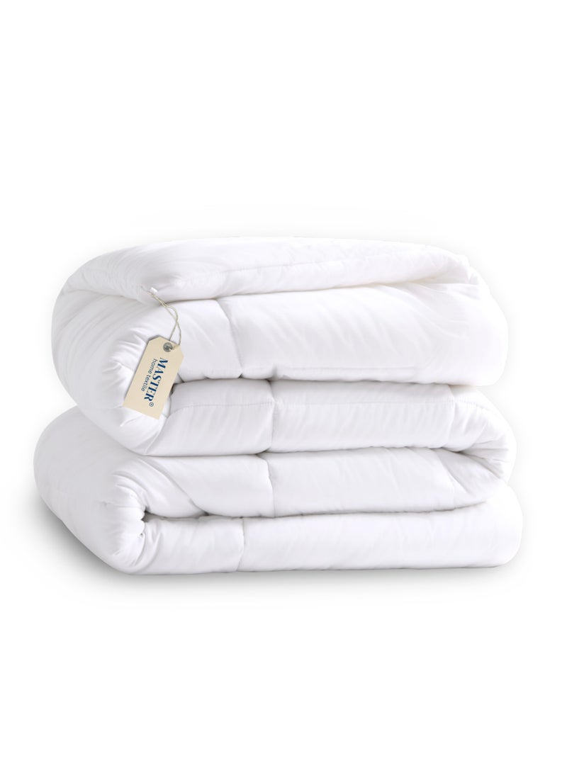 Master Home Textile Comforter Duvet Insert, 230 x 170 cm Single Size Duvet, 2.9 KG, 350 GSM filling, Quilted All Season Comforter - Image 1