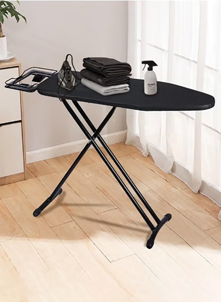 Bukela Ironing Board with a Black Heat-Resistant Cover. Fabric size 120 x 33 cm - Image 1