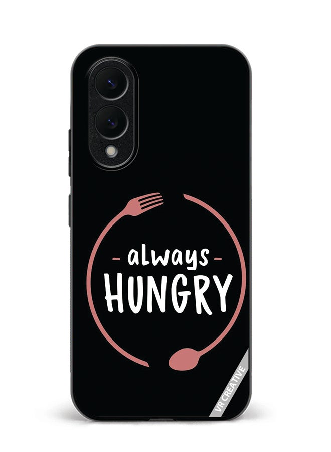 VR CREATIVE Protective Case Cover For Samsung Galaxy S25 Edge Always Hungry Design Multicolour