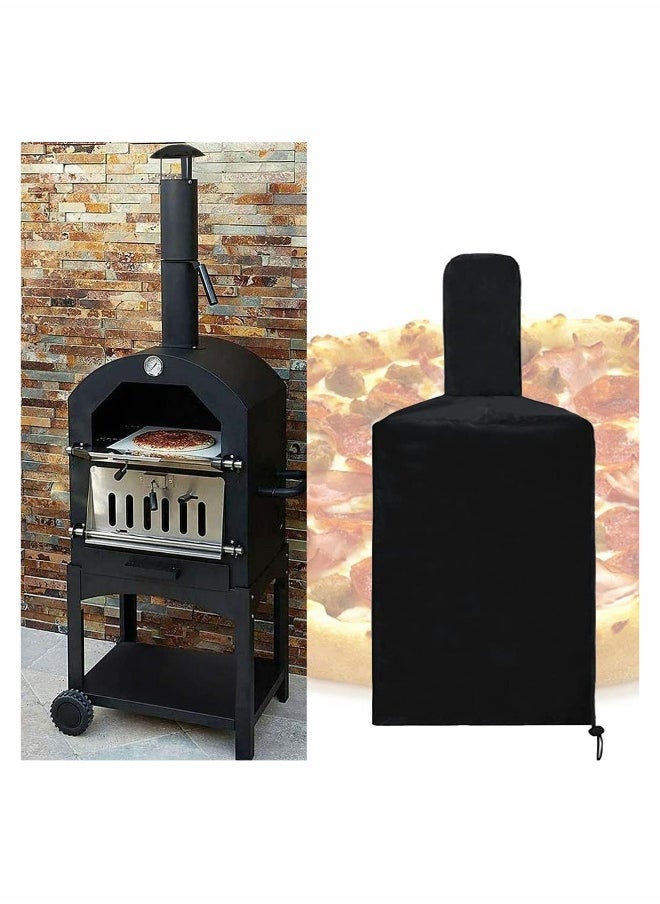 Generic 210D Outdoor Pizza Oven Cover - Weather Resistant, Dustproof & Waterproof Protection for Charcoal & Wood Fired Ovens, 165x65x45CM  - Image 3