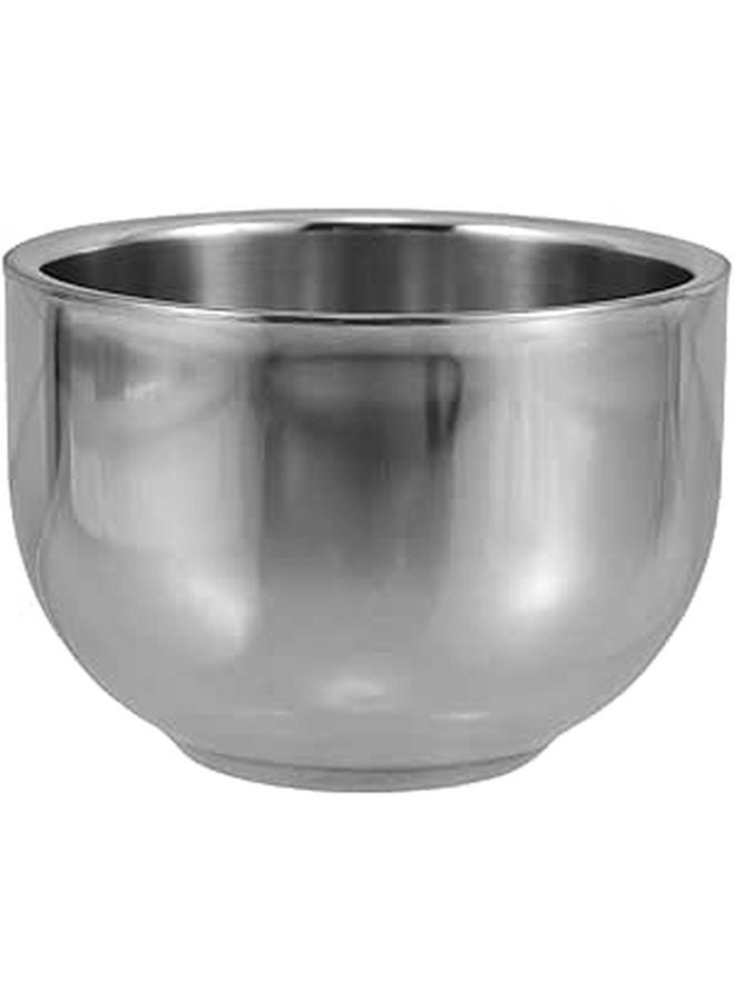 Stainless Steel Shaving Soap Mug Double Layer Travel Bowl Easy to Clean - Image 1