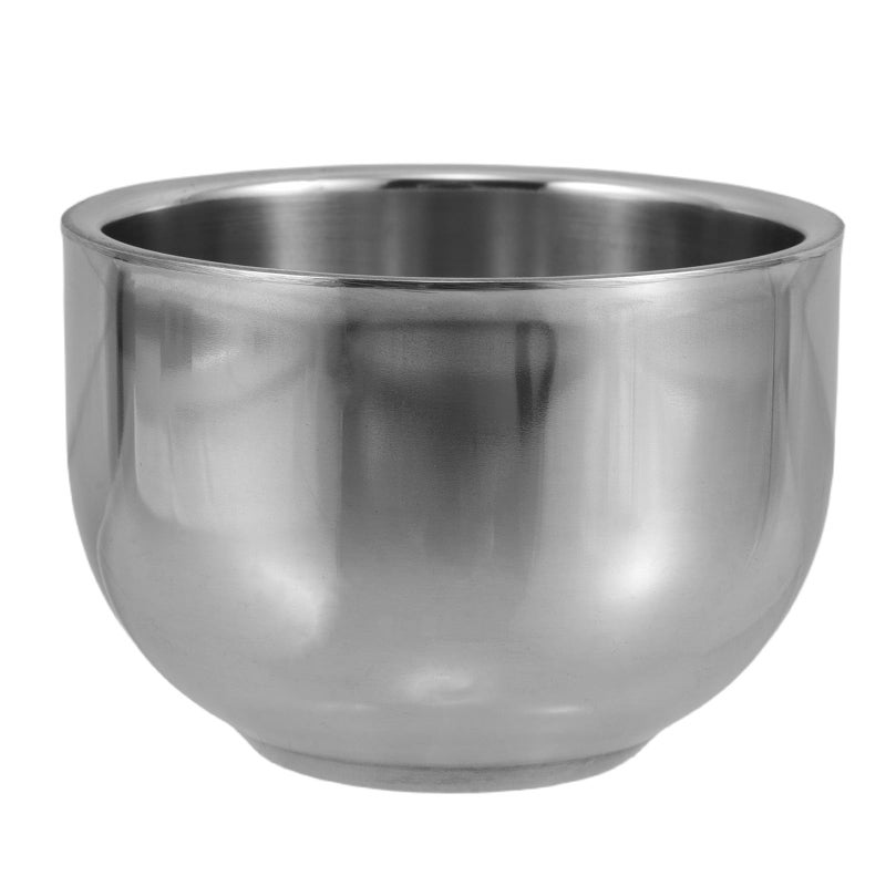 Stainless Steel Shaving Soap Mug Double Layer Travel Bowl Easy to Clean - Image 2