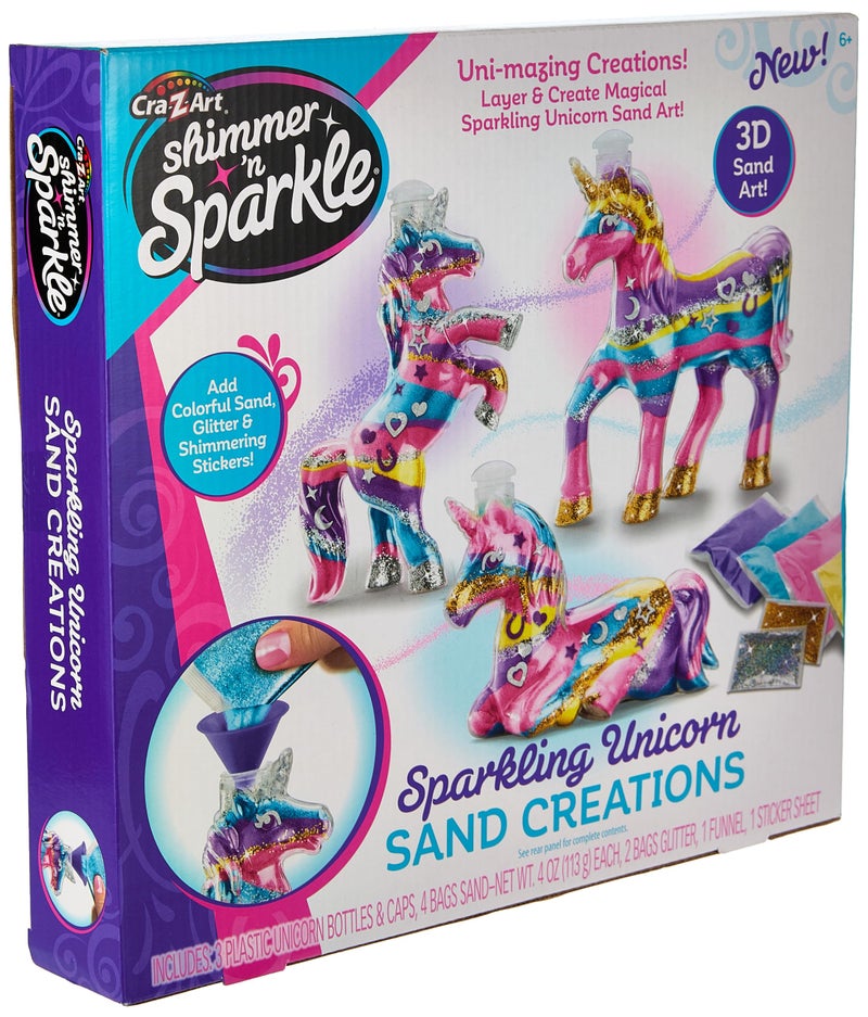 Cra-Z-Art Shimmer â€™n Sparkle Sparkling Unicorn Sand Art Kit for Kids for Ages 6 and Up - Image 1
