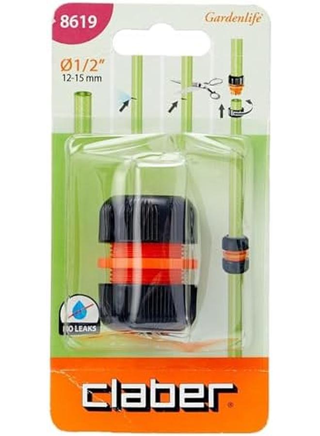 Claber Mender Coupling 12 5 Mm Black Orange 8619 - Image 3