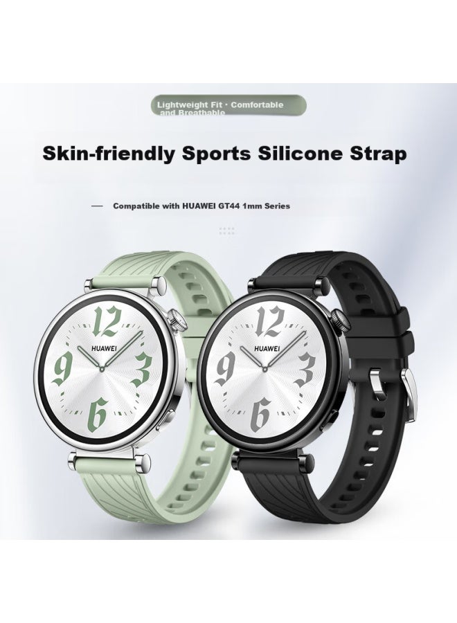 Wei Qiantu Weiqiantu Replacement Silicone Sport Watch Band For Huawei Gt6/gt5/gt4/pro, Waterproof And Sweatproof, Women's 41mm Dial Strap, White, 18mm Connector - Image 1
