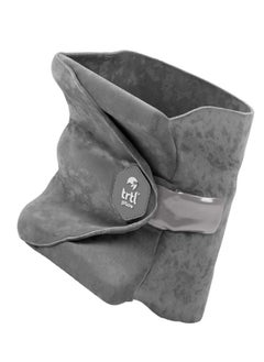 trtl Travel Pillow for Neck Support- Super Soft Neck Pillow with Shoulder Support and Cozy Cushioning Lightweight and Easy to Carry - Machine Washable - Grey