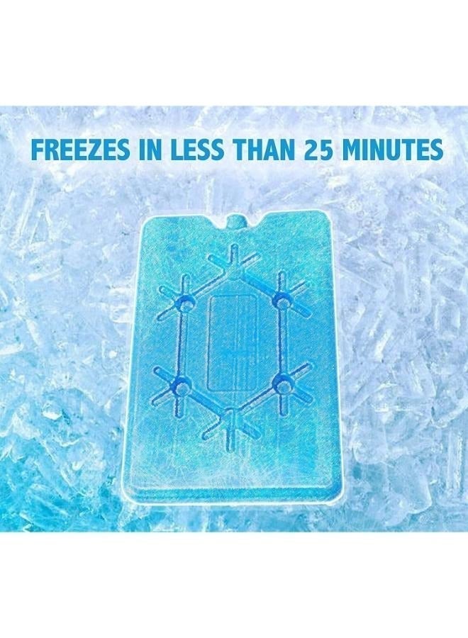 Eoptify Pack of 6 Portable Ice packs Reusable Ice Blocks, Freezer Board for Cooler, Long Lasting Ice Pad for Work, School, Picnic, and Camping. - Image 3