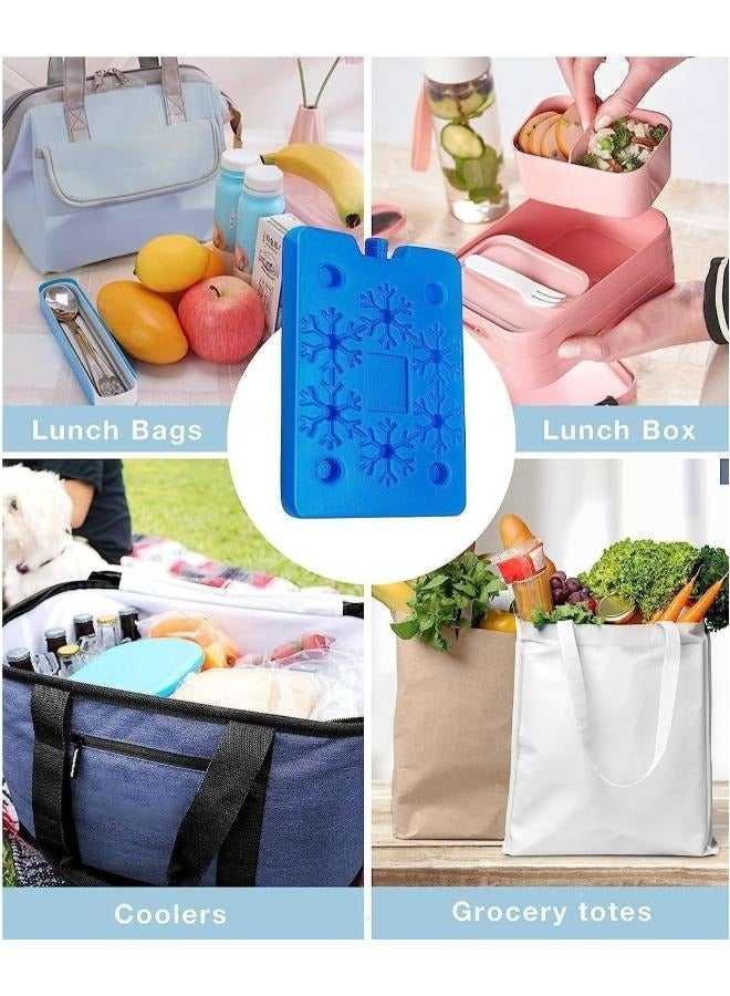 Eoptify Pack of 6 Portable Ice packs Reusable Ice Blocks, Freezer Board for Cooler, Long Lasting Ice Pad for Work, School, Picnic, and Camping. - Image 4