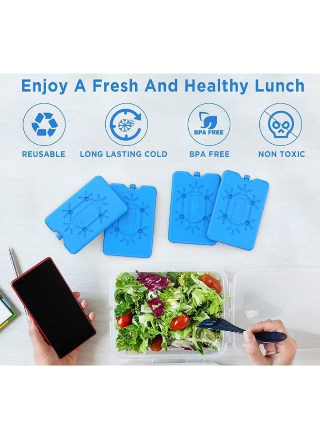 Eoptify Pack of 6 Portable Ice packs, Reusable Ice Blocks, Freezer Board for Cooler, Long Lasting Ice Pad for Work, School, Picnic, and Camping.  - Image 3