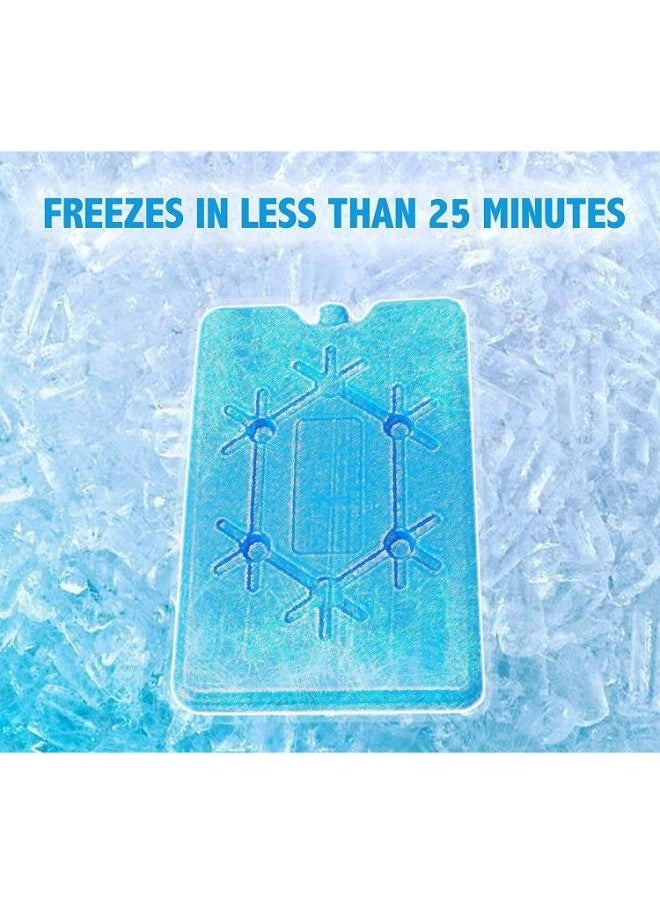 Eoptify Pack of 6 Portable Ice packs, Reusable Ice Blocks, Freezer Board for Cooler, Long Lasting Ice Pad for Work, School, Picnic, and Camping.  - Image 2