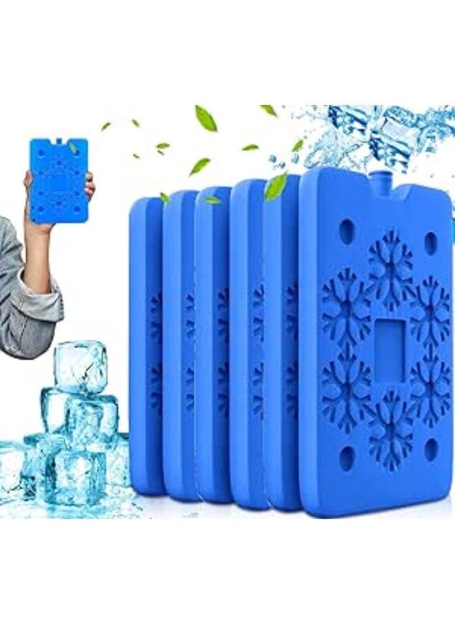 Eoptify Pack of 6 Portable Ice packs, Reusable Ice Blocks, Freezer Board for Cooler, Long Lasting Ice Pad for Work, School, Picnic, and Camping.  - Image 1
